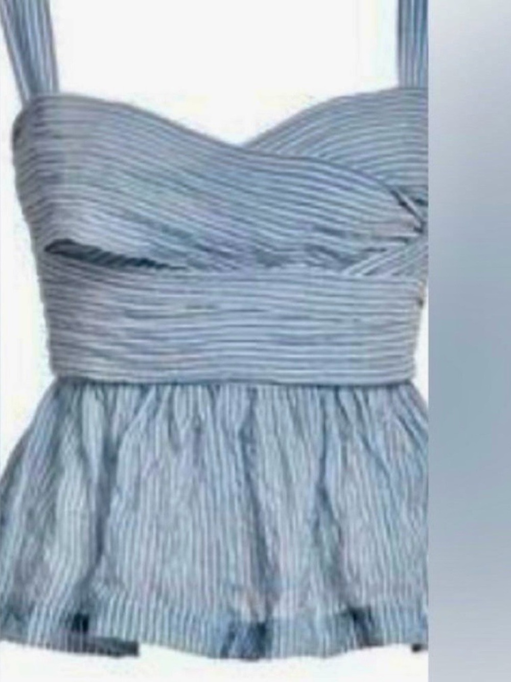 Ciao Lucia! Isla Smocked Tank Top with subtle peplum Size XS